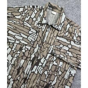 Trebark Jacket Mens Large Camo Talon Zip Hunting USA 80s Unlined Bowing VTG